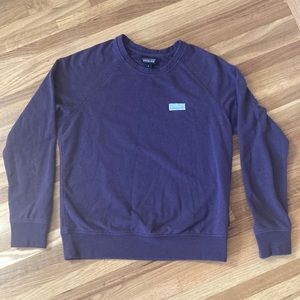 Patagonia p6 Logo Crew Sweater, size s, piton purple